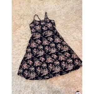 PACT Organic Babydoll Fit & Flare Floral Strappy Vacation Pockets Athleisure XL